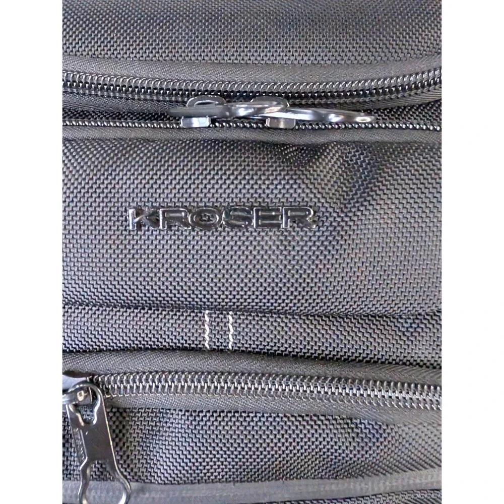 KROSER 17.3 Travel Laptop Backpack XL Heavy Duty USB Charging Port RFID Black